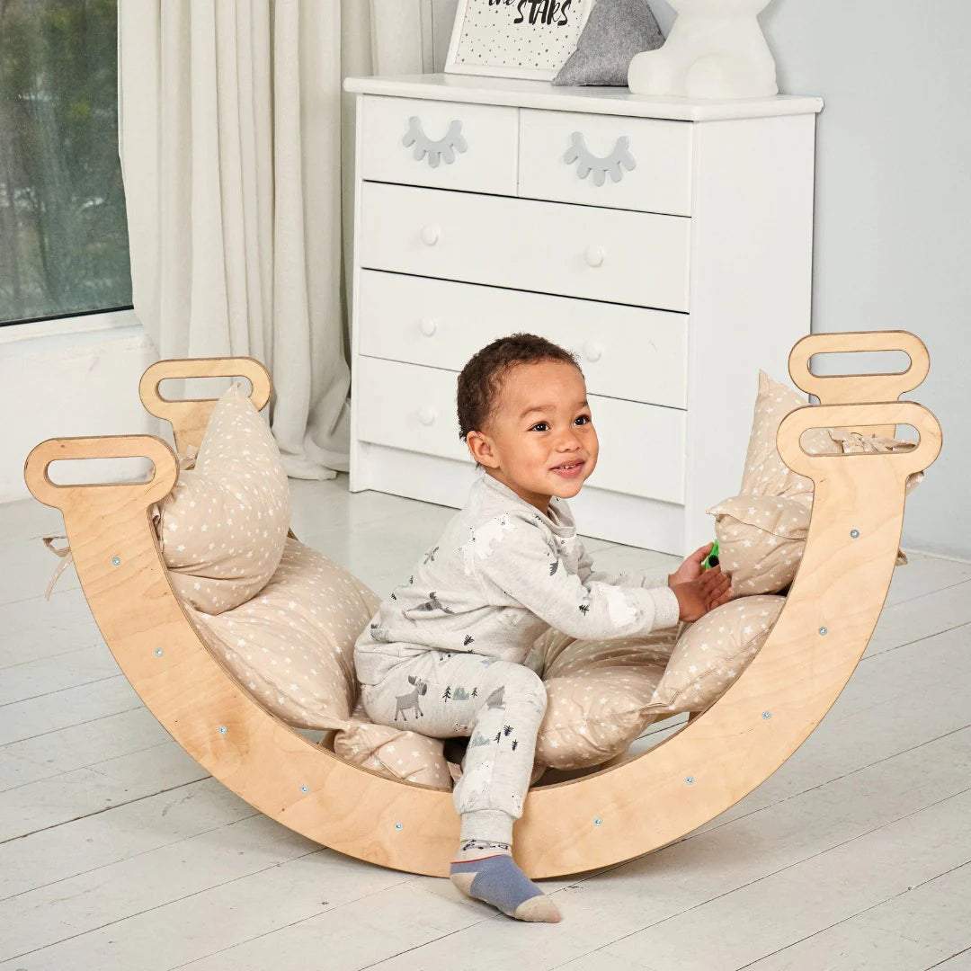 Climbing Arch & Balance Rocker - Montessori Climber by Goodevas