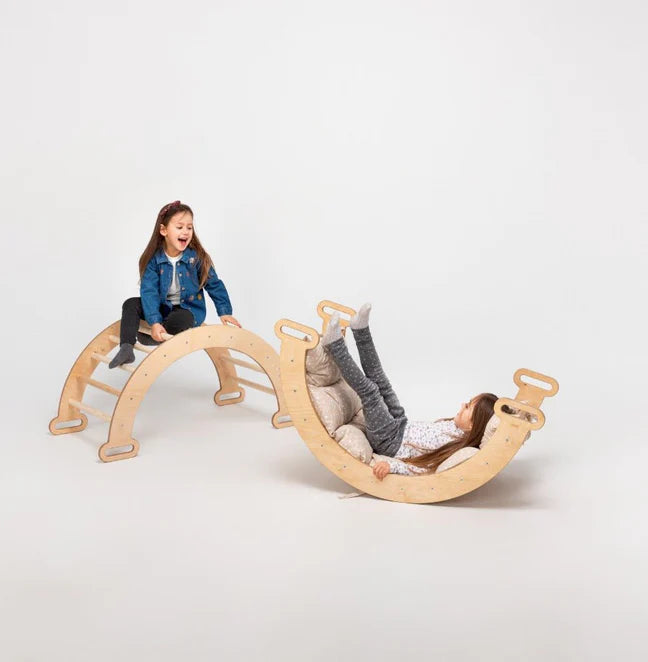 Climbing Arch & Balance Rocker - Montessori Climber by Goodevas