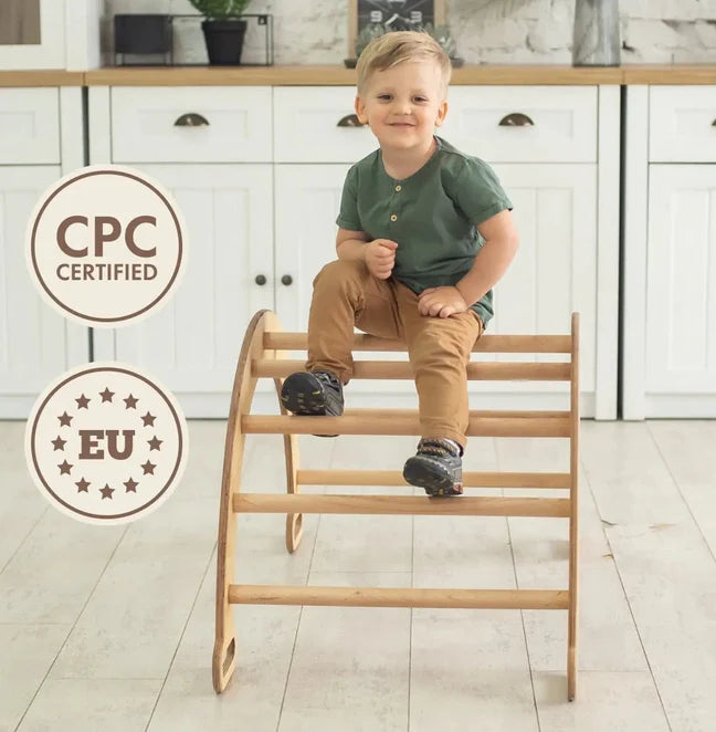 Climbing Arch & Balance Rocker - Montessori Climber by Goodevas