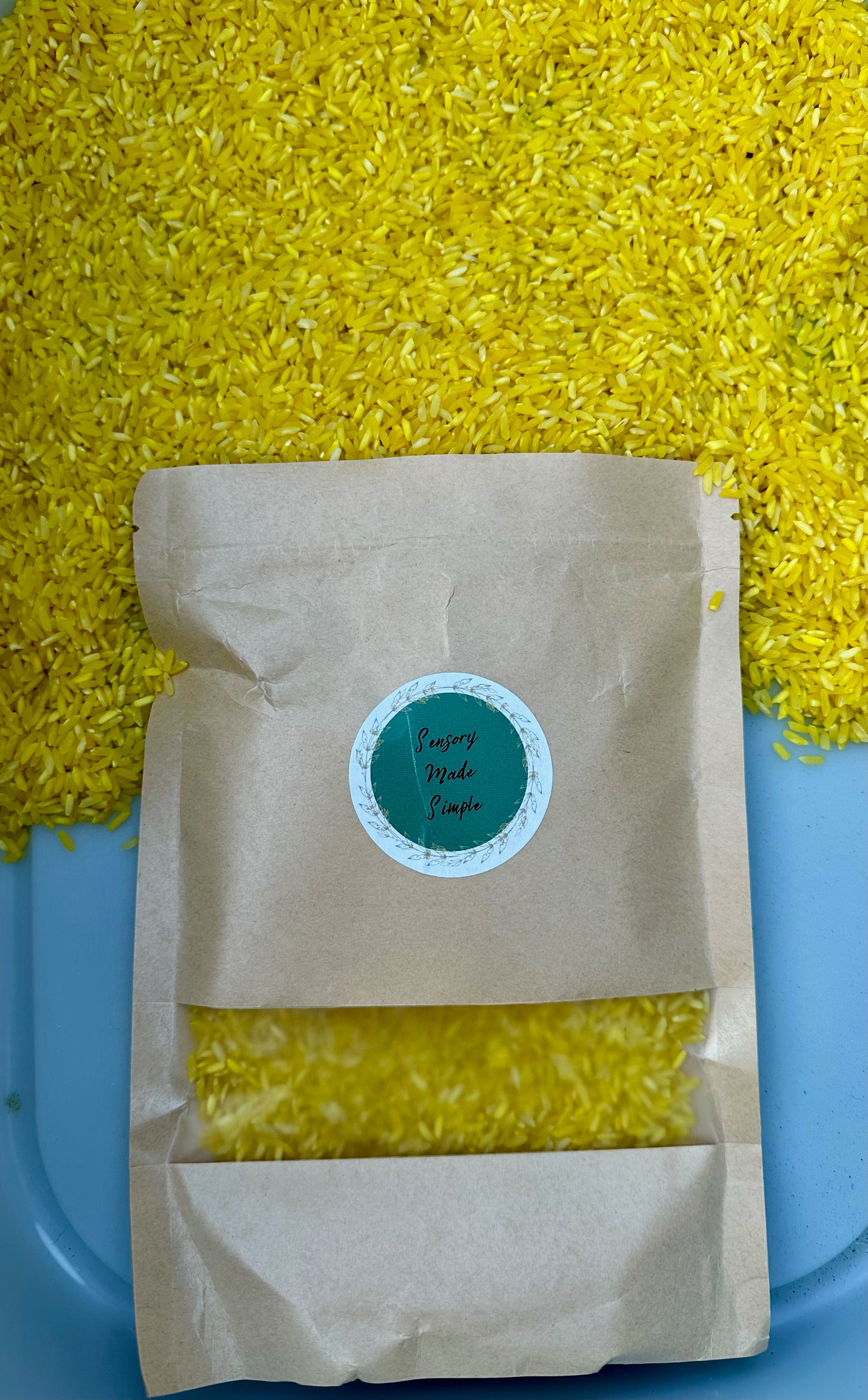 Ensembles de remplissage de riz teinté par Sensory Made Simple
