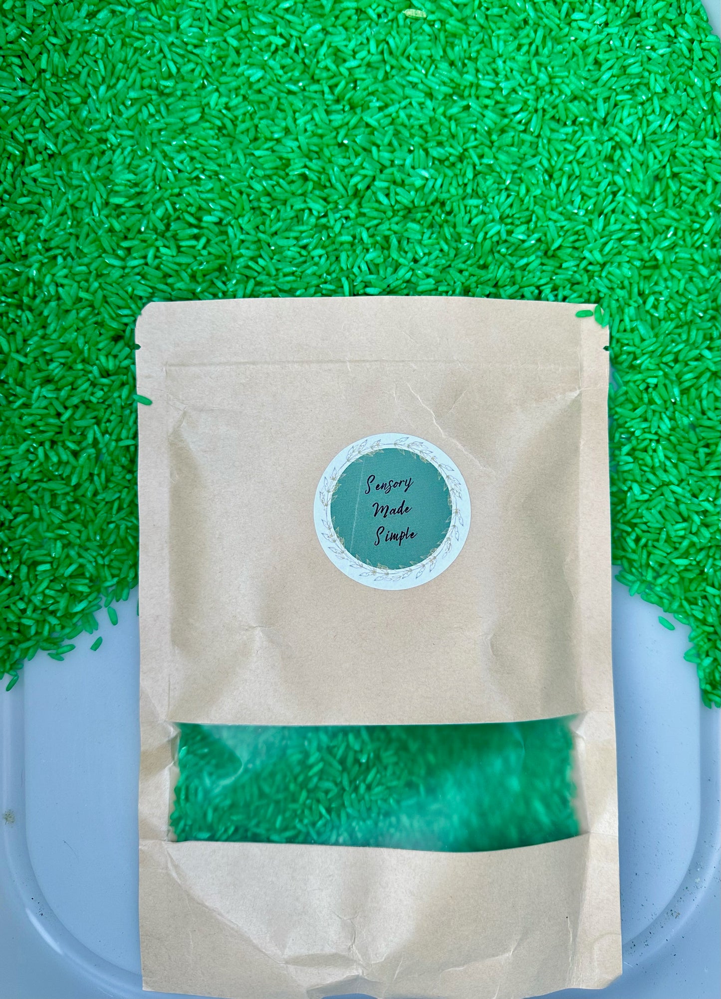 Ensembles de remplissage de riz teinté par Sensory Made Simple