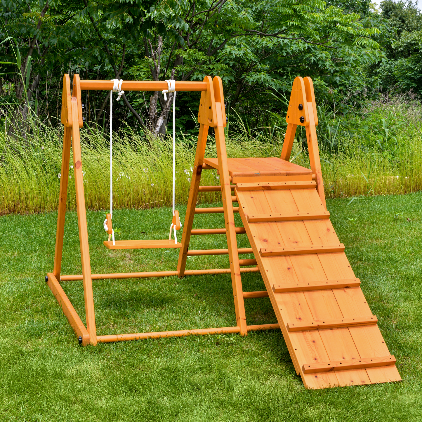 Genévrier - Ensemble de jeu pliable en bois véritable par Avenlur
