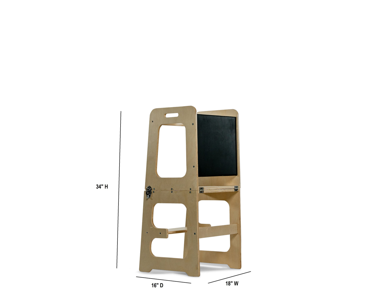 4 in 1 Kitchen Tower, Desk, Step Stool and Chalkboard by Avenlur