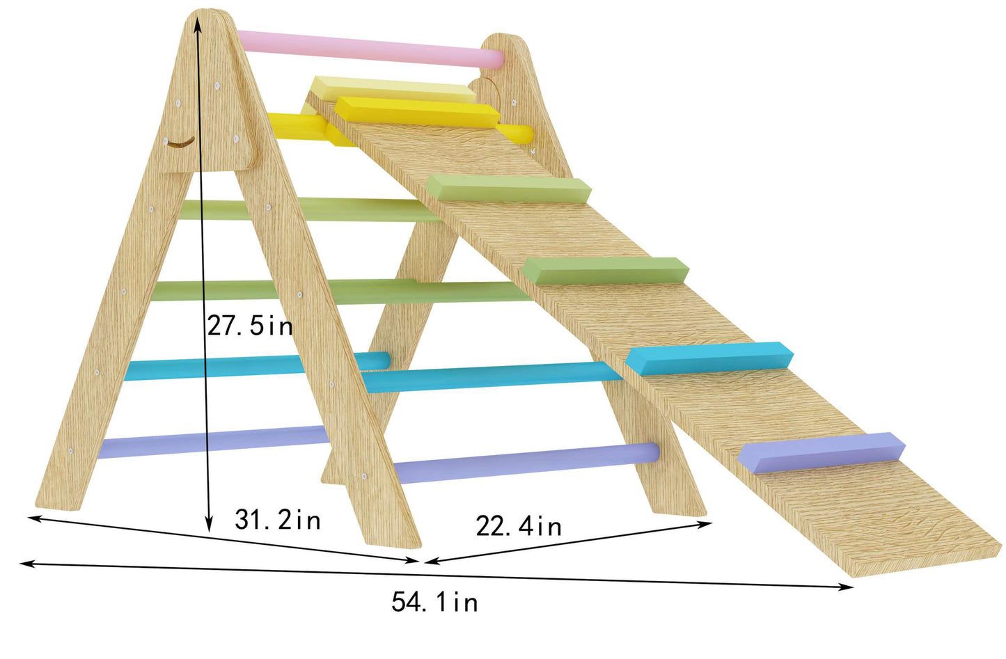 Olive- Pikler Triangle Ladder and Climber Slide - by Avenlur