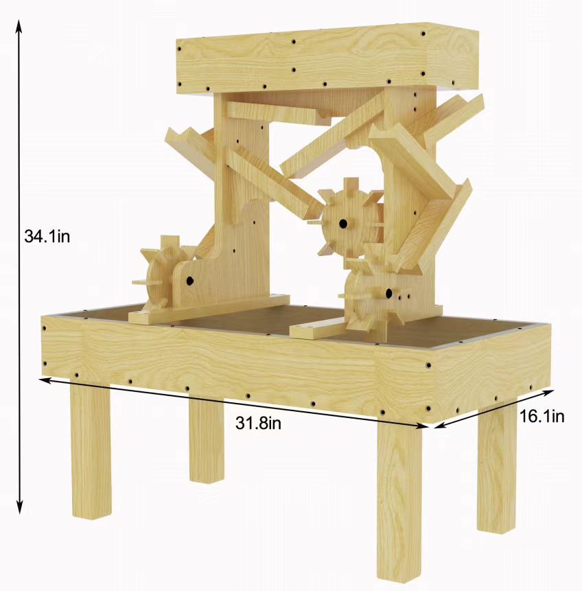Outdoor Wooden Water Table For Kids, Toddlers by Avenlur