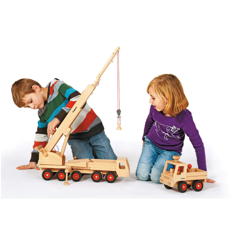 Fagus Mobile Crane - Wooden Play Vehicles from Germany