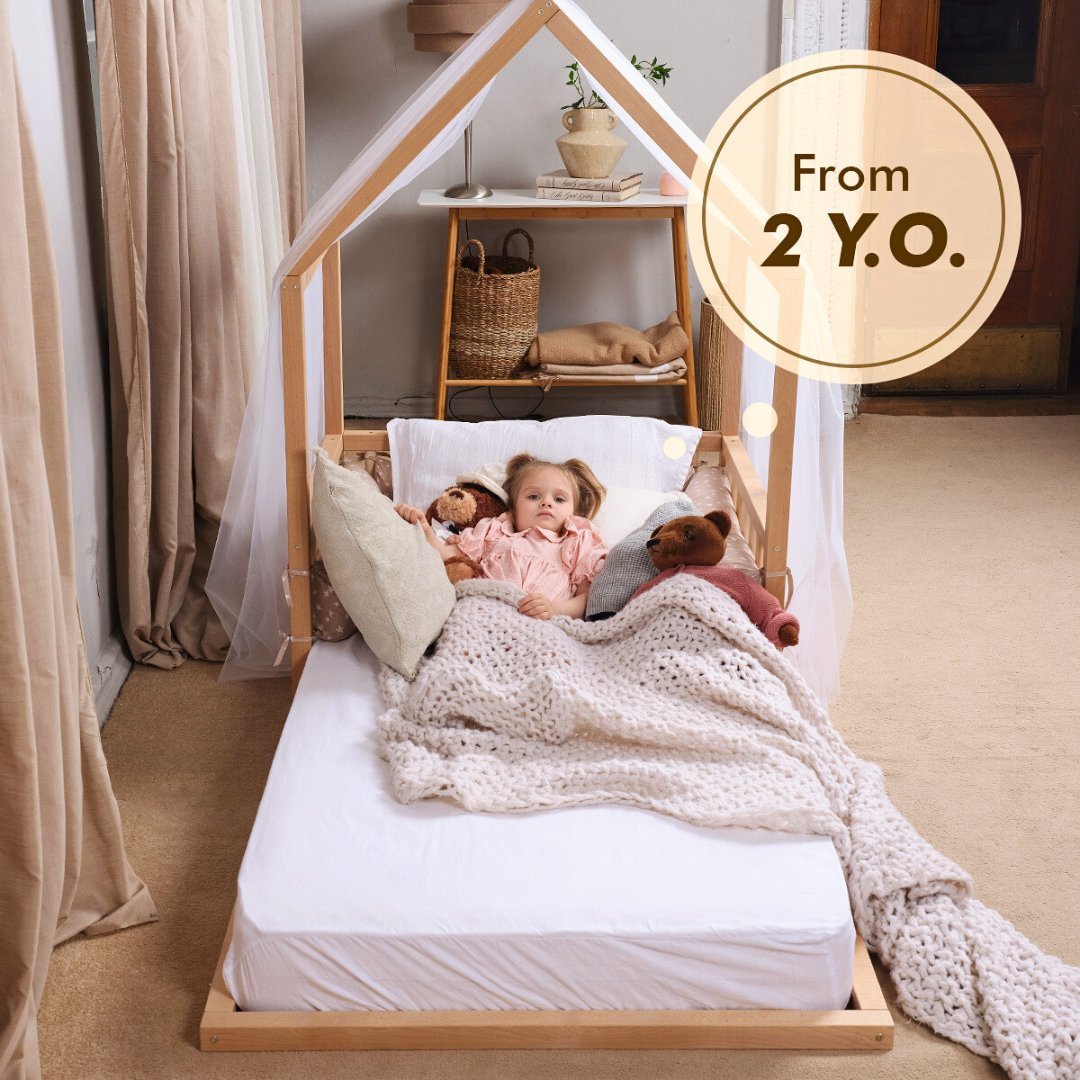 Small House Bed For Kids and Toddlers from 2 y.o. (US Twin-Size)