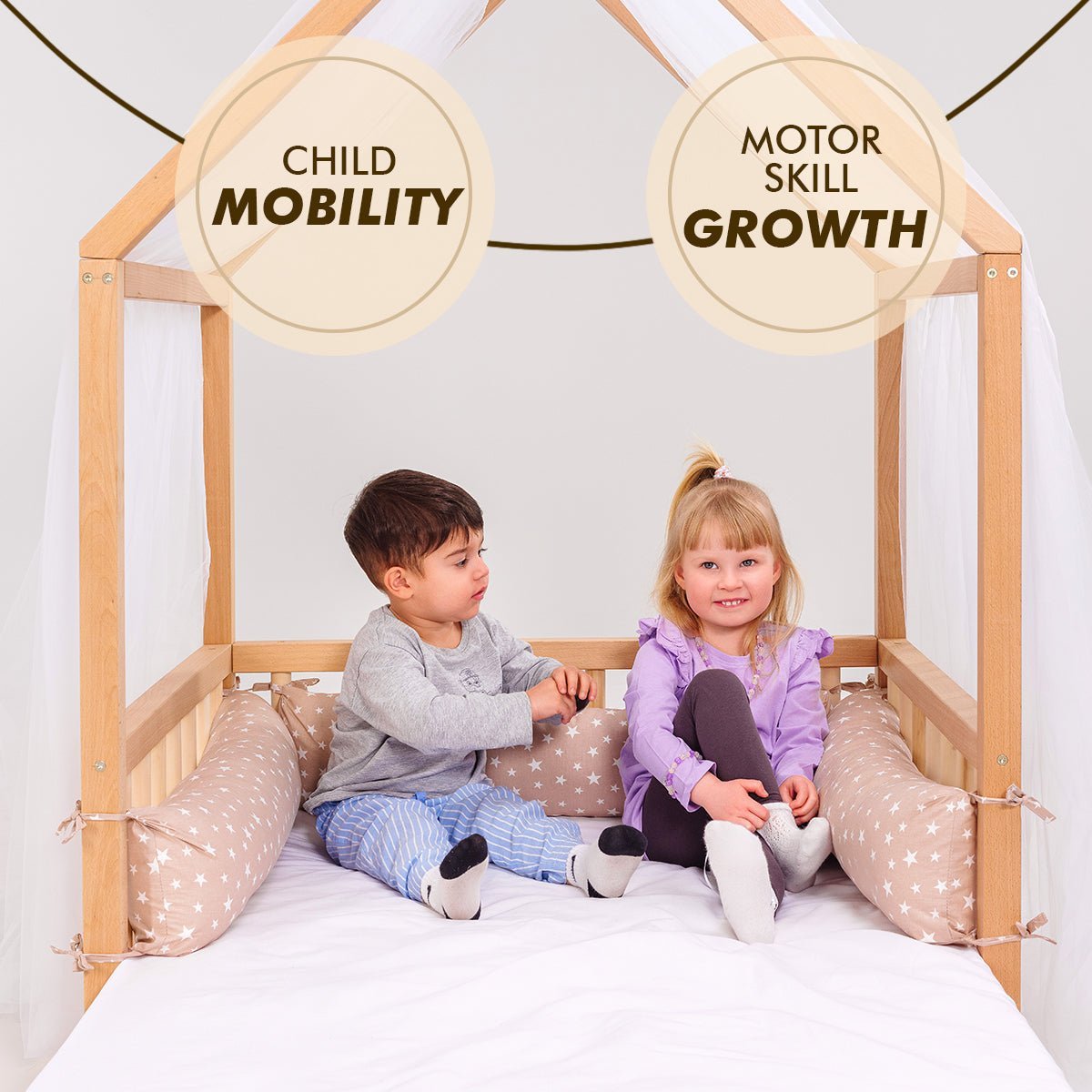 Small House Bed For Kids and Toddlers from 2 y.o. (US Twin-Size)