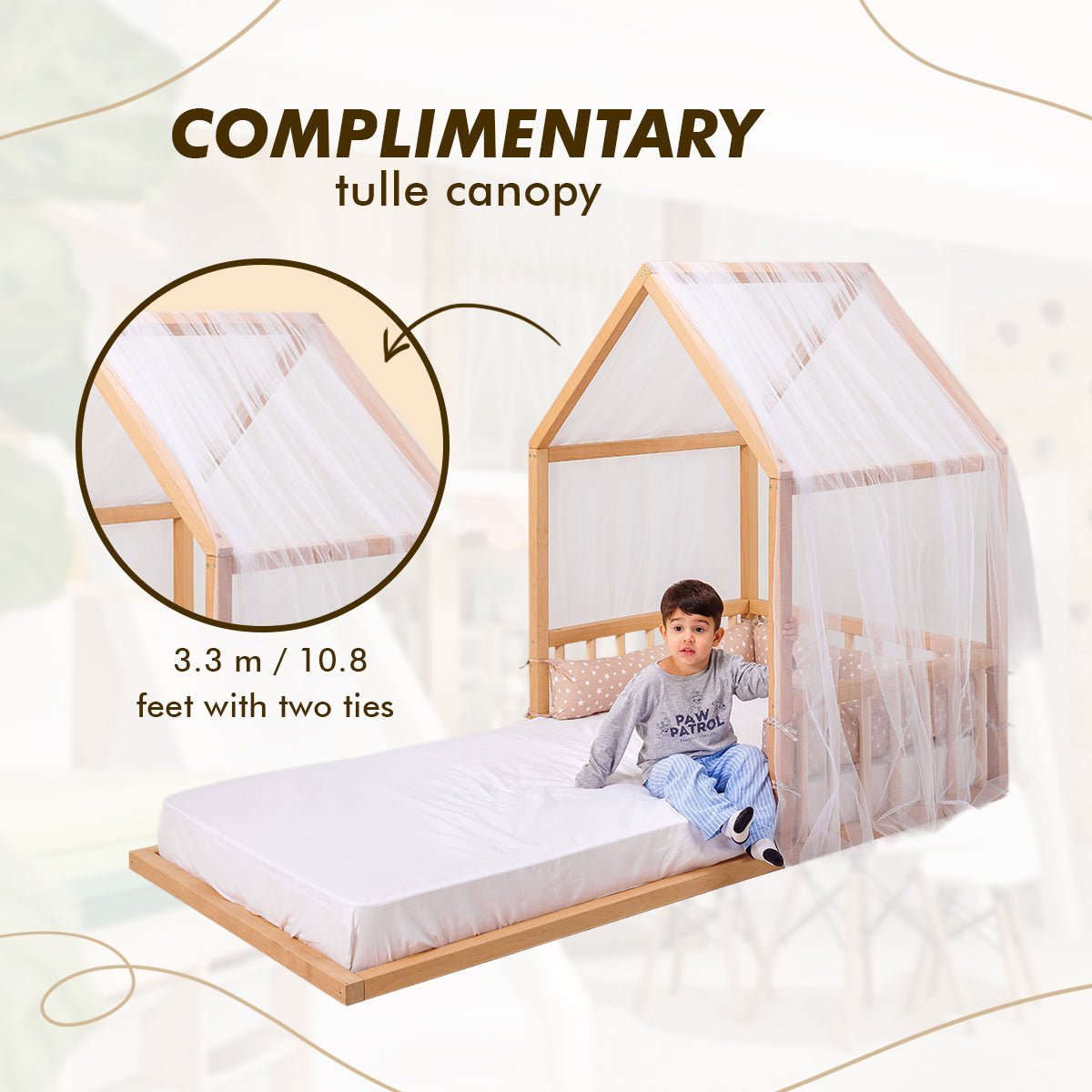 Small House Bed For Kids and Toddlers from 2 y.o. (US Twin-Size)
