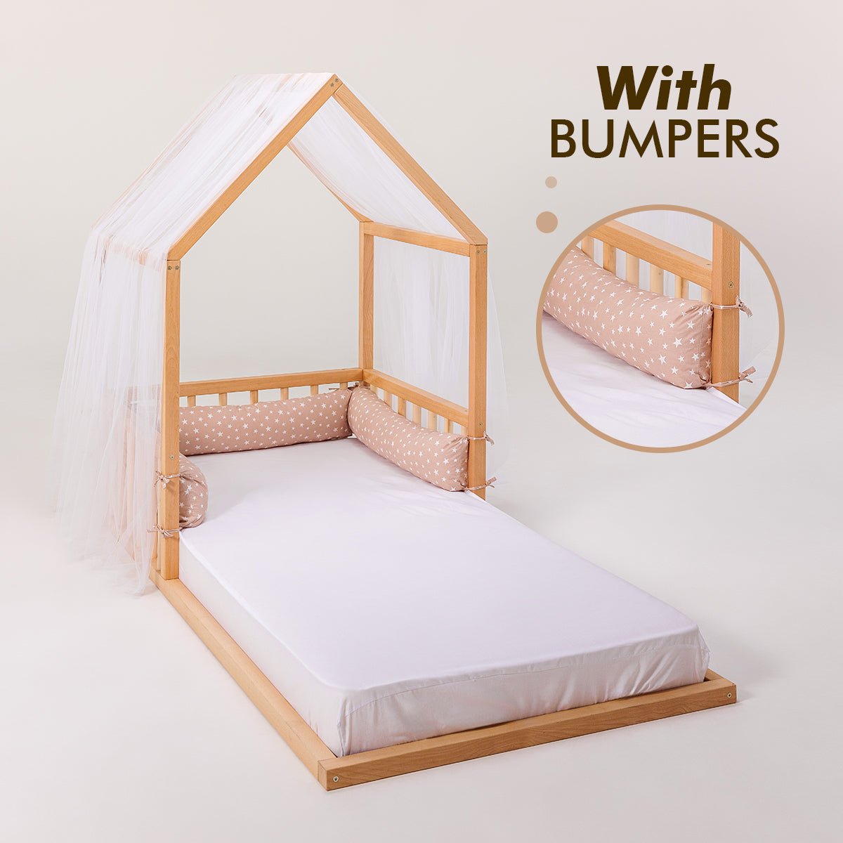 Small House Bed For Kids and Toddlers from 2 y.o. (US Twin-Size)
