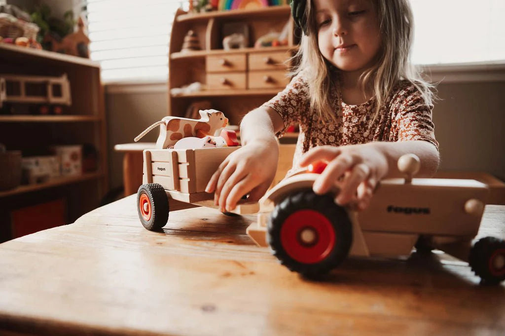 Fagus Classic Tractor - Wooden Play Vehicles from Germany
