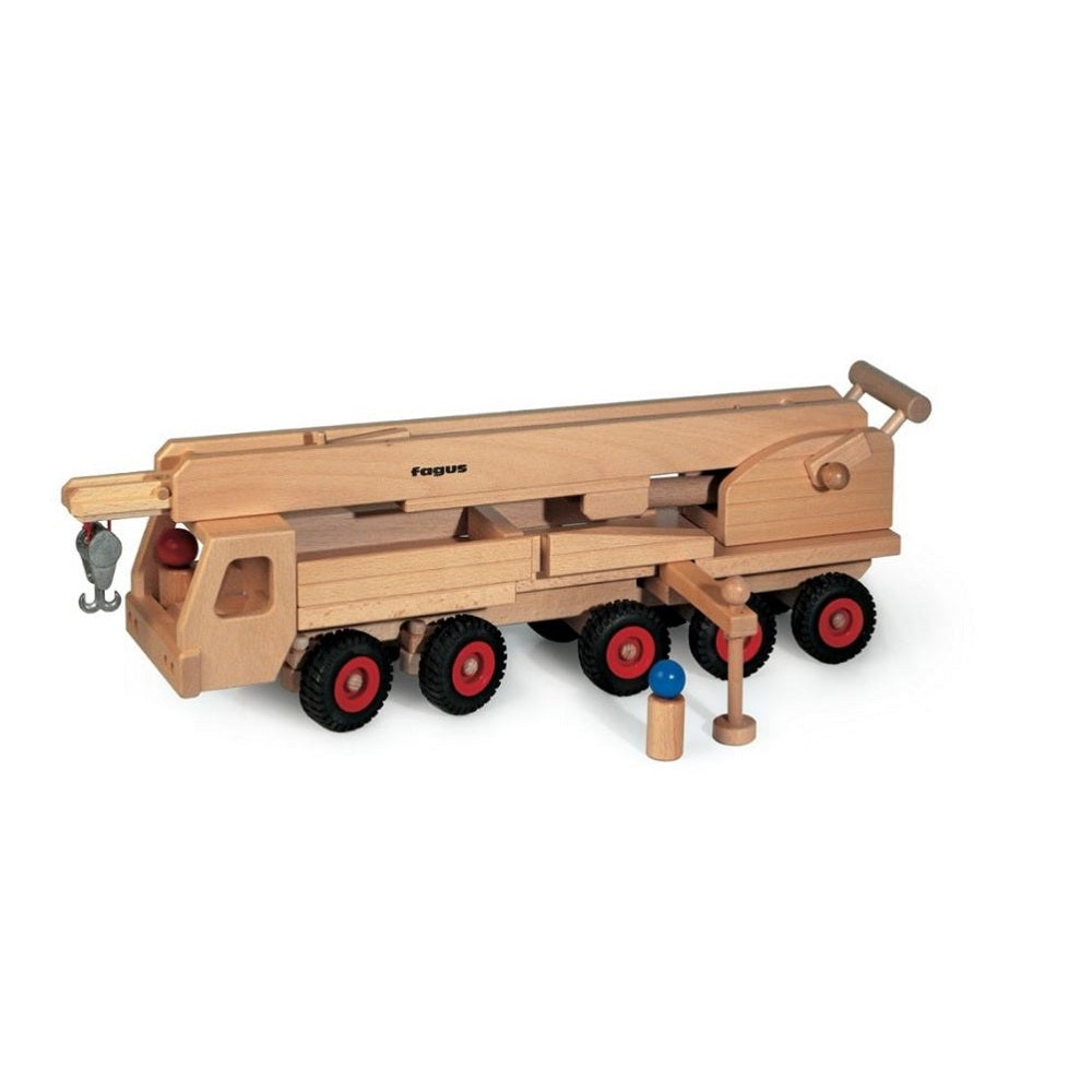 Fagus Mobile Crane - Wooden Play Vehicles from Germany