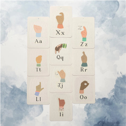 Alphabet en langue des signes - En un flash Flashcards