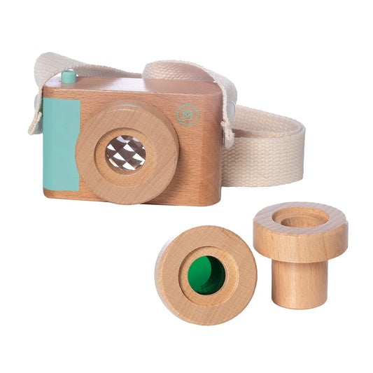 Appareil photo jouet en bois d'historien naturel par Manhattan Toy