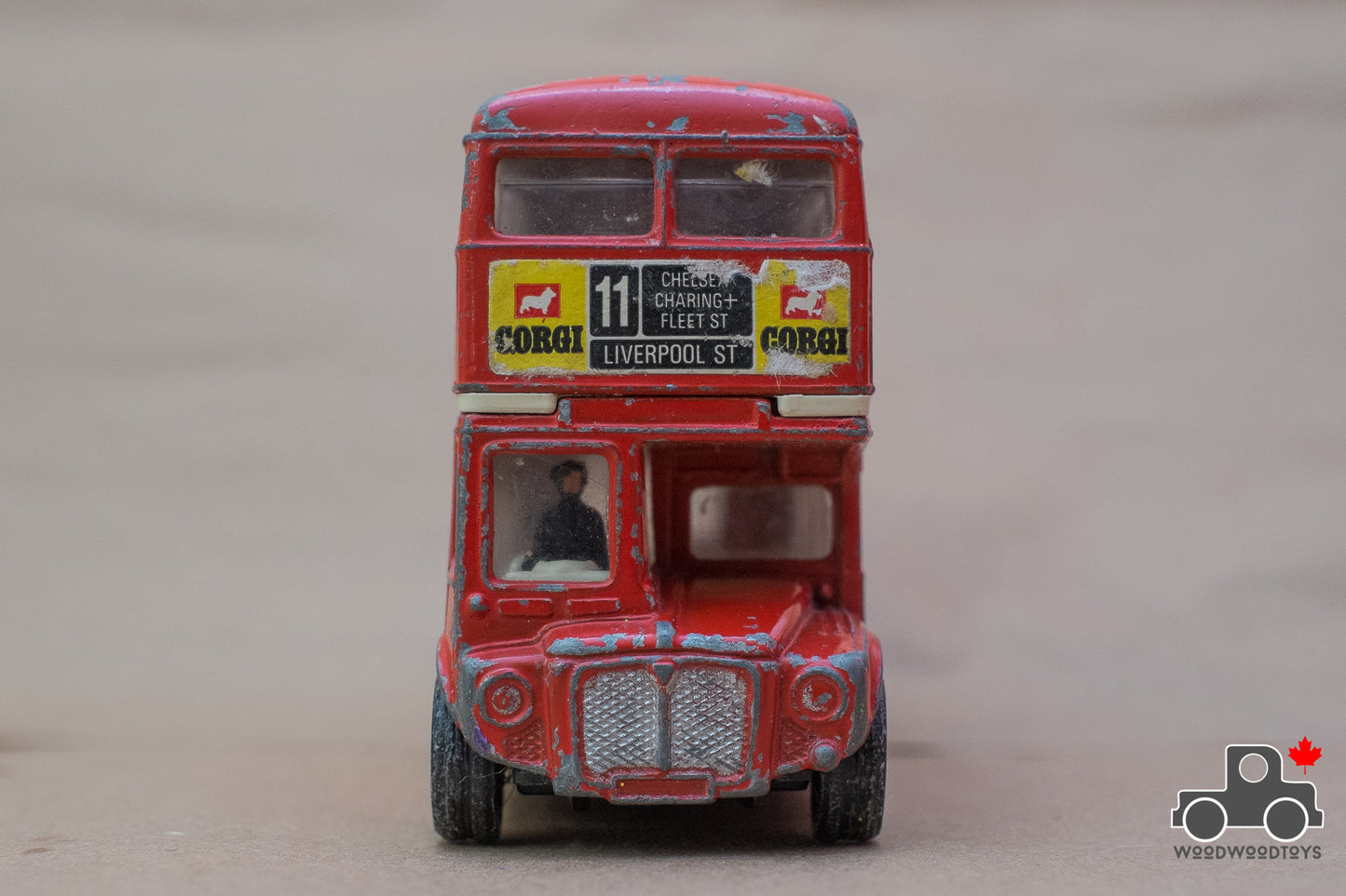 Vintage 1970s Corgi 469 London Routemaster Double Decker Bus Large Diecast