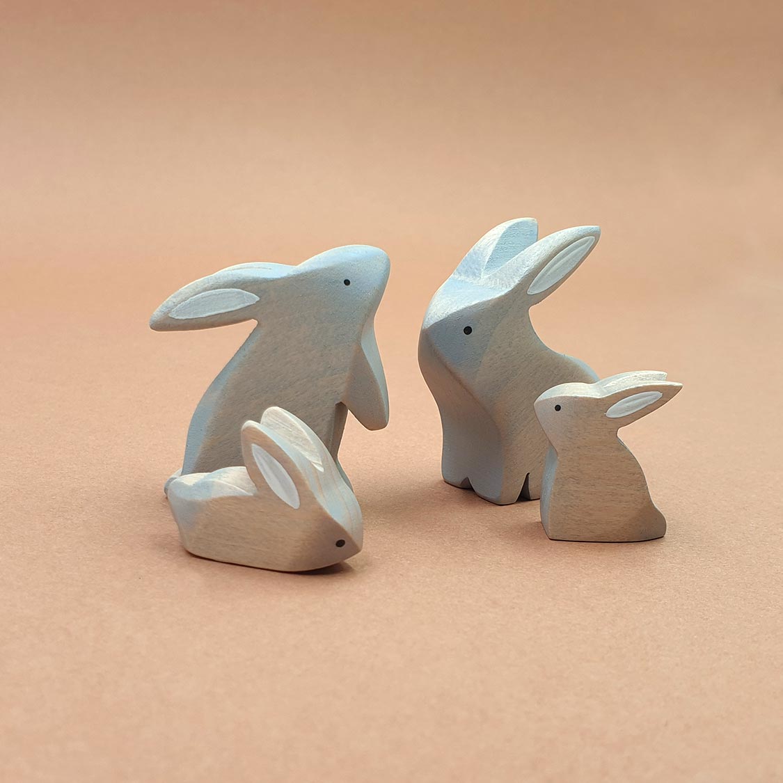 Brin d'Ours Handmade Wooden Rabbits