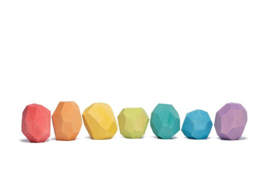 Pierres empilables Ocamora 'Teniques' - Colorées (7 pièces)