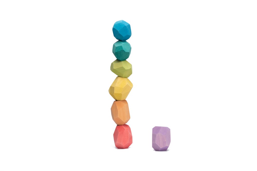 Pierres empilables Ocamora 'Teniques' - Colorées (7 pièces)