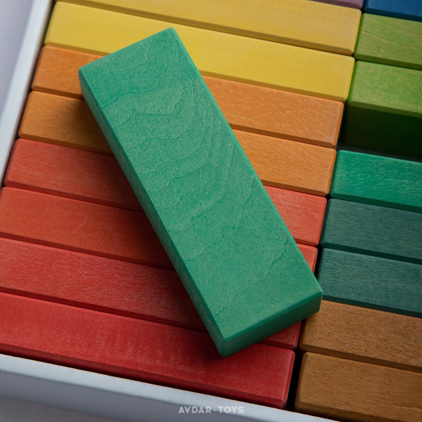 Avdar Flat Blocks (Set of 24) - Wood Wood Toys Canada's Favourite Montessori Toy Store