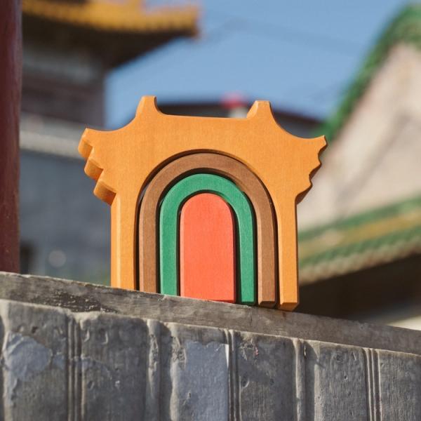 Avdar Tingzi Temple Arch Block Set - Wood Wood Toys Canada's Favourite Montessori Toy Store