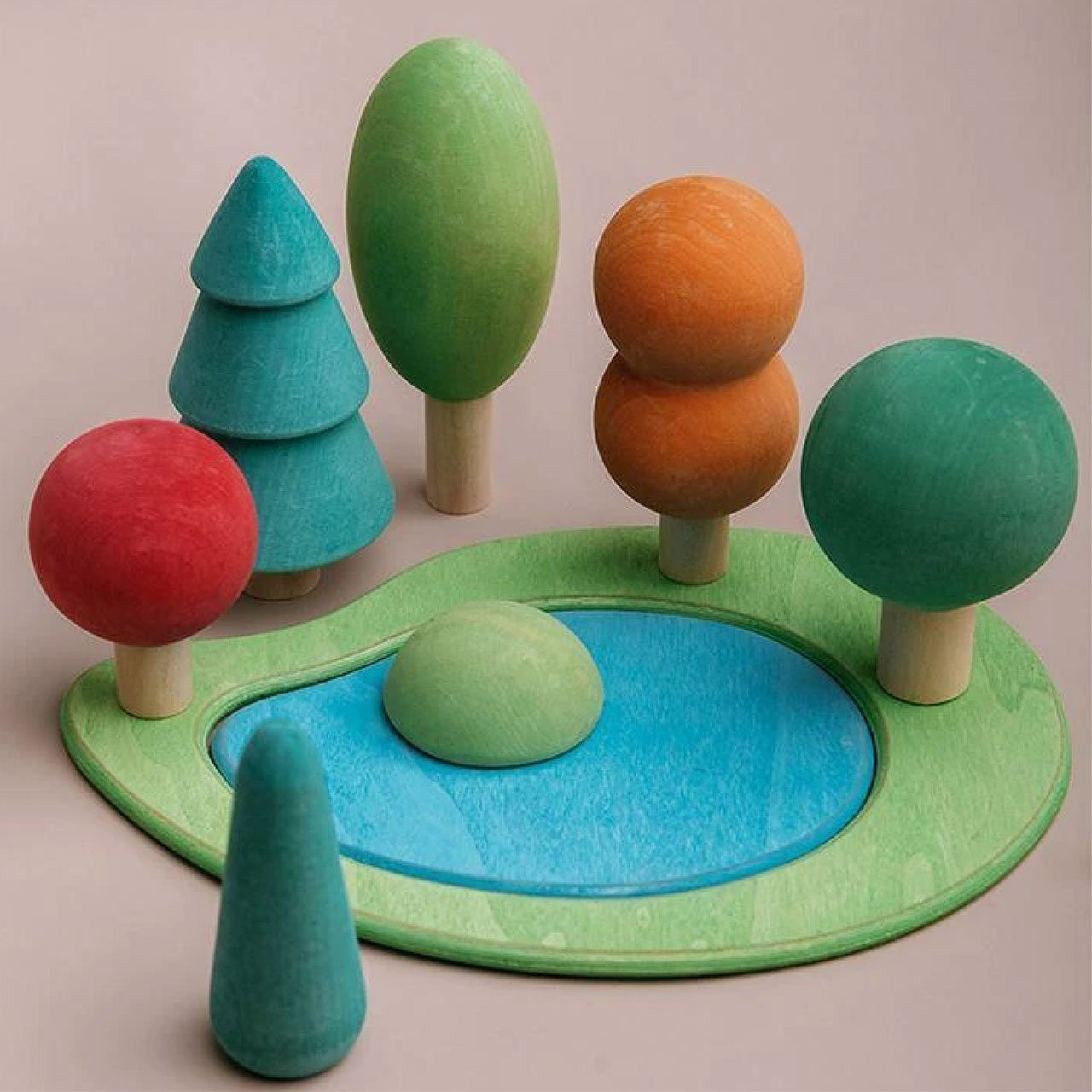 Avdar Wooden Lake (Summer/Winter) - Wood Wood Toys Canada's Favourite Montessori Toy Store