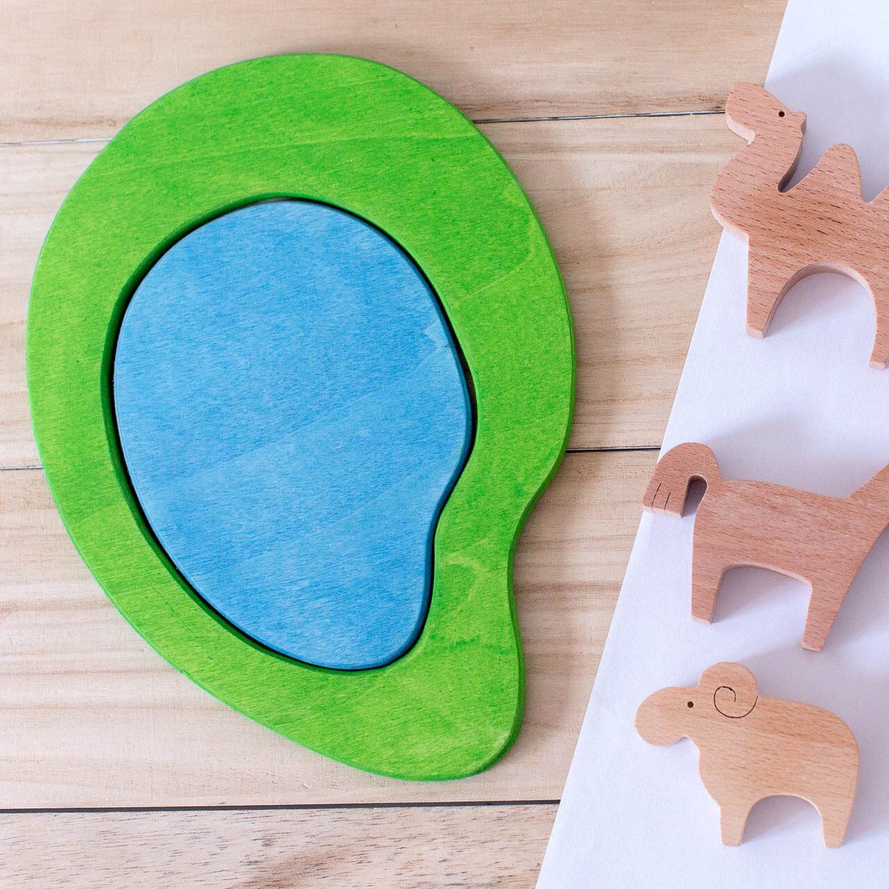 Avdar Wooden Lake (Summer/Winter) - Wood Wood Toys Canada's Favourite Montessori Toy Store