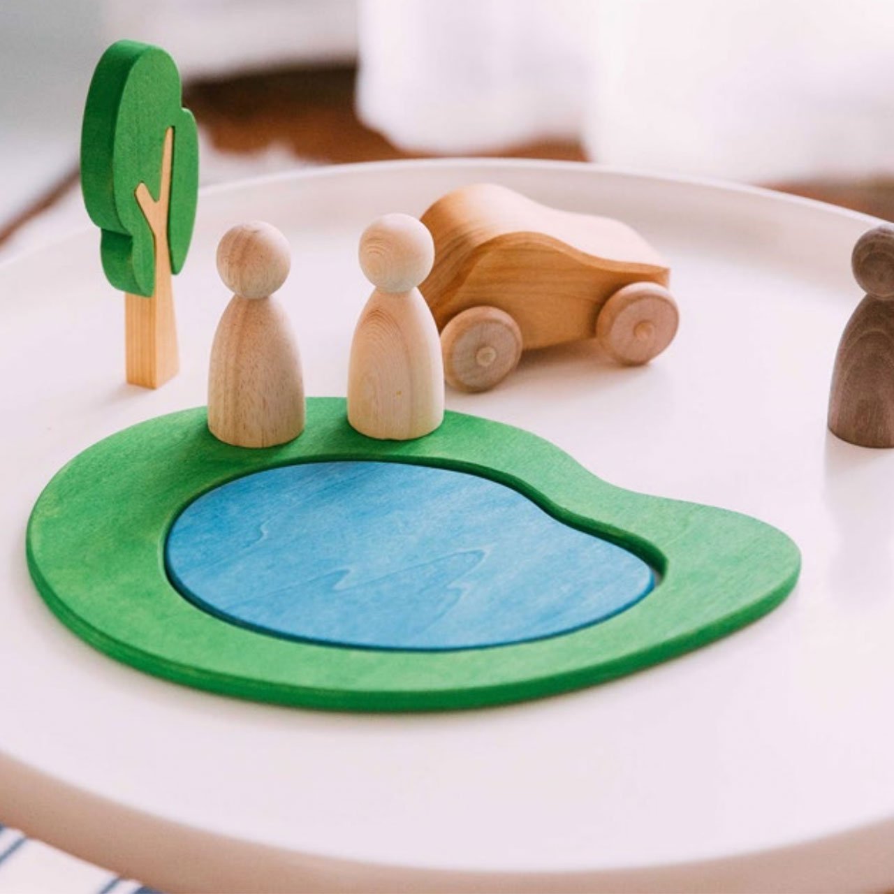Avdar Wooden Lake (Summer/Winter) - Wood Wood Toys Canada's Favourite Montessori Toy Store