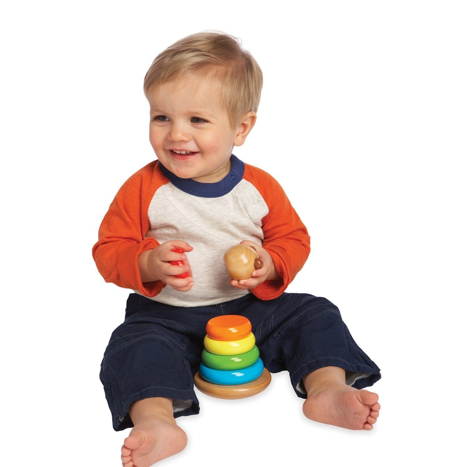 Brilliant Bear Magnetic Stack-up by Manhattan Toy - Wood Wood Toys Canada's Favourite Montessori Toy Store