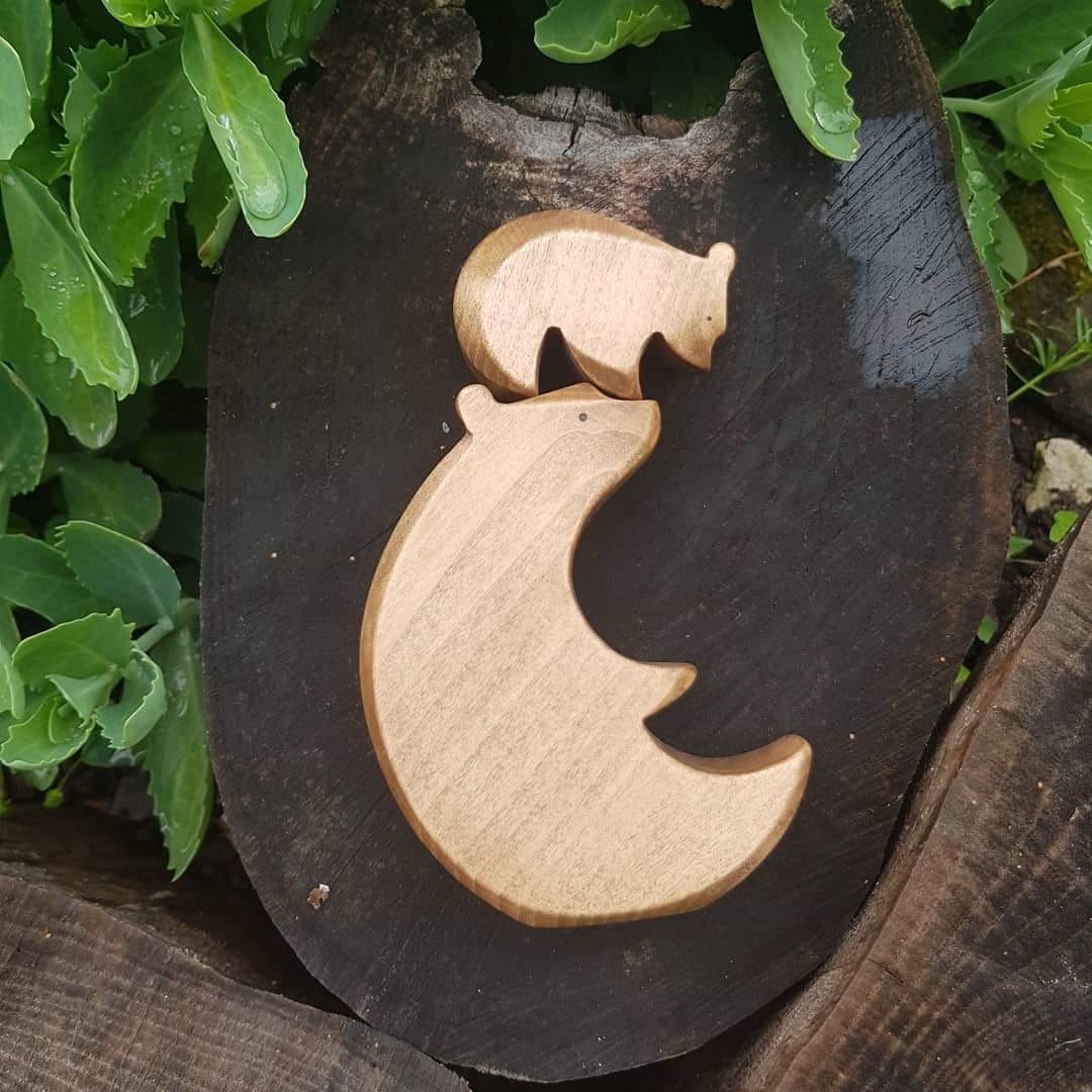 Brin d'Ours Handmade Bear Hug Puzzle - Wood Wood Toys Canada's Favourite Montessori Toy Store
