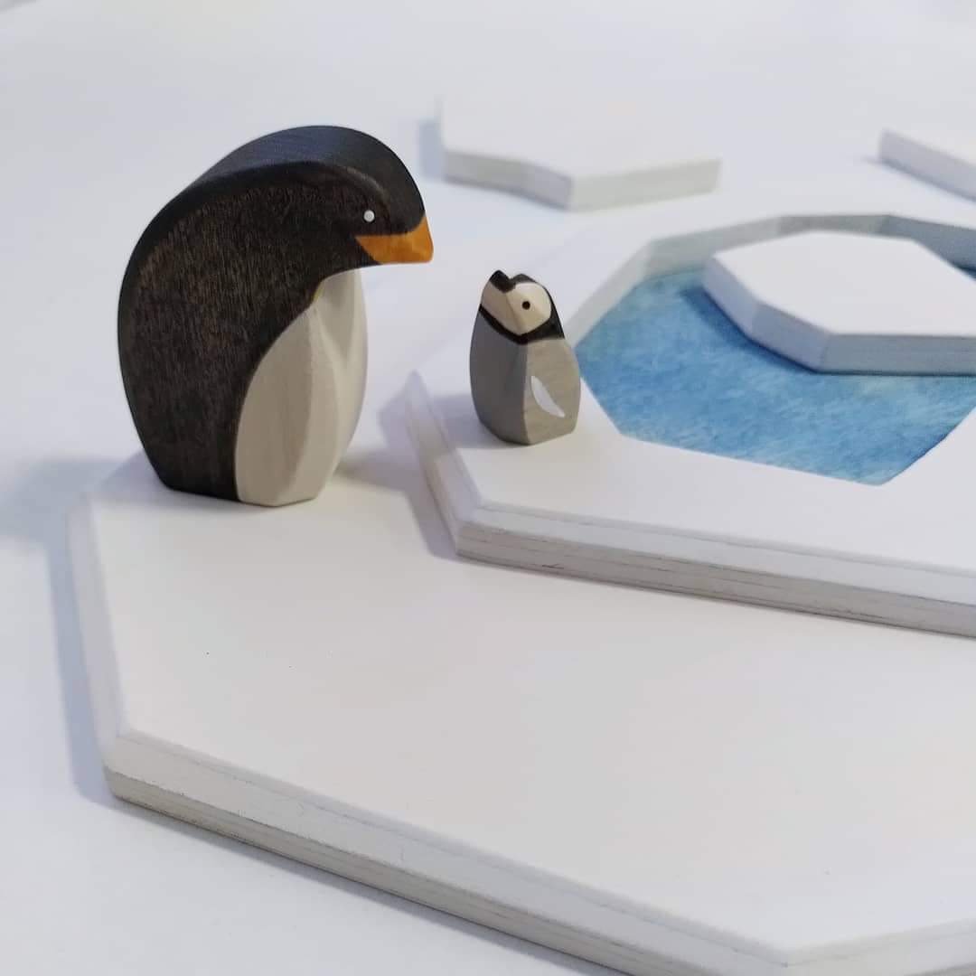 Brin d'Ours Handmade Penguins - Wood Wood Toys Canada's Favourite Montessori Toy Store