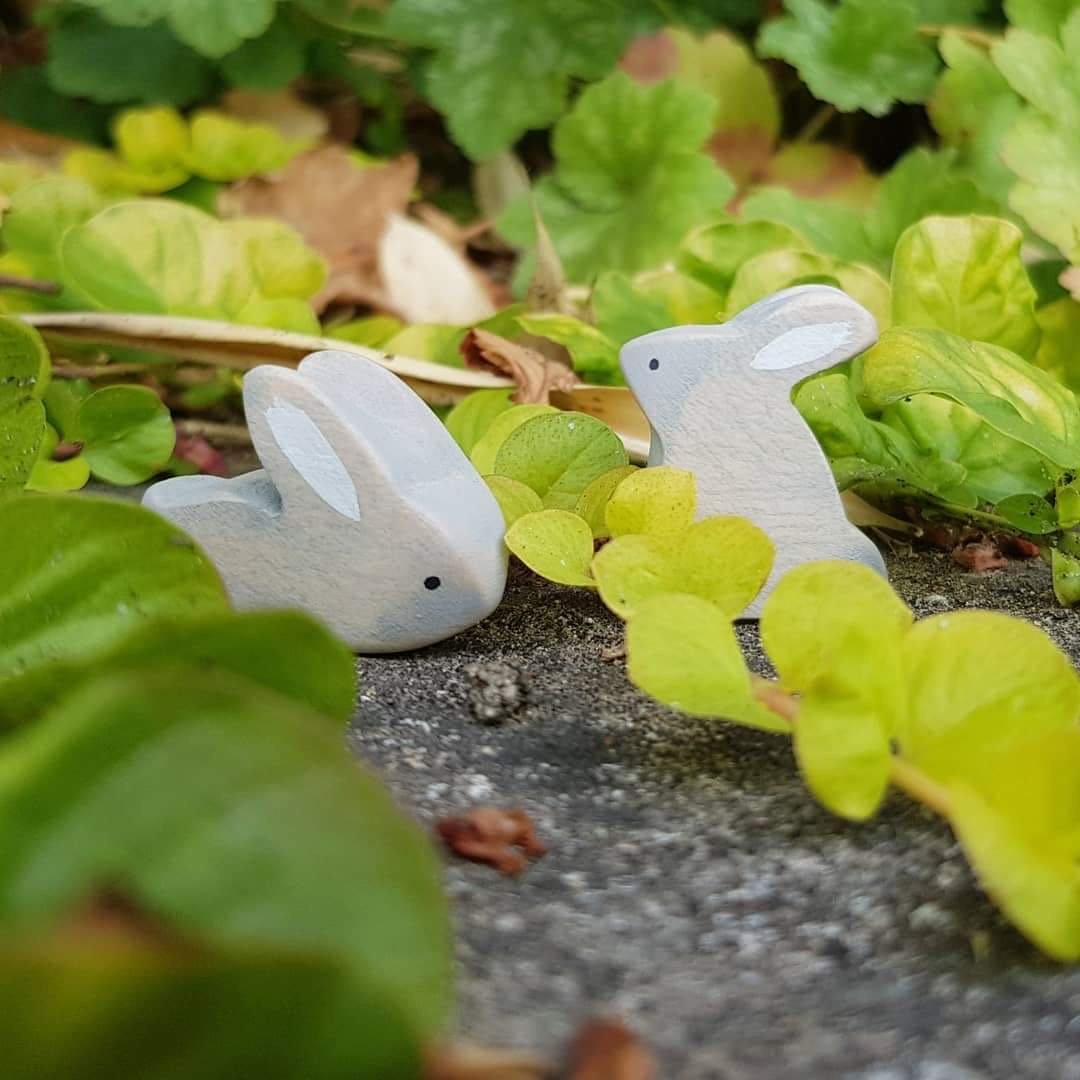 Brin d'Ours Handmade Wooden Rabbits - Wood Wood Toys Canada's Favourite Montessori Toy Store