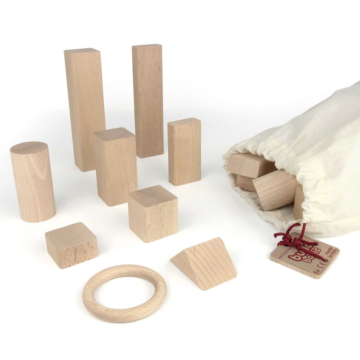 Construire des blocs en bois (ensemble de base) - Milaniwood