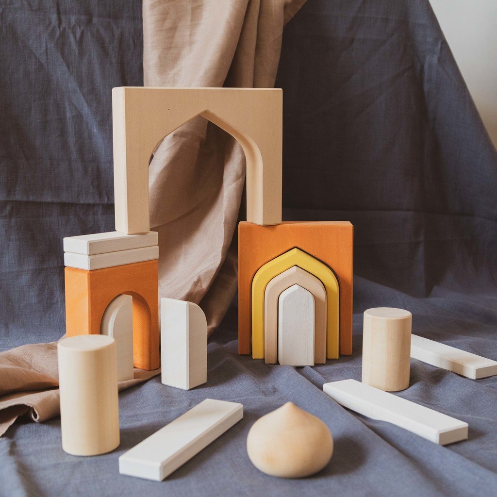 Castle Block Set by Avdar - Wood Wood Toys Canada's Favourite Montessori Toy Store