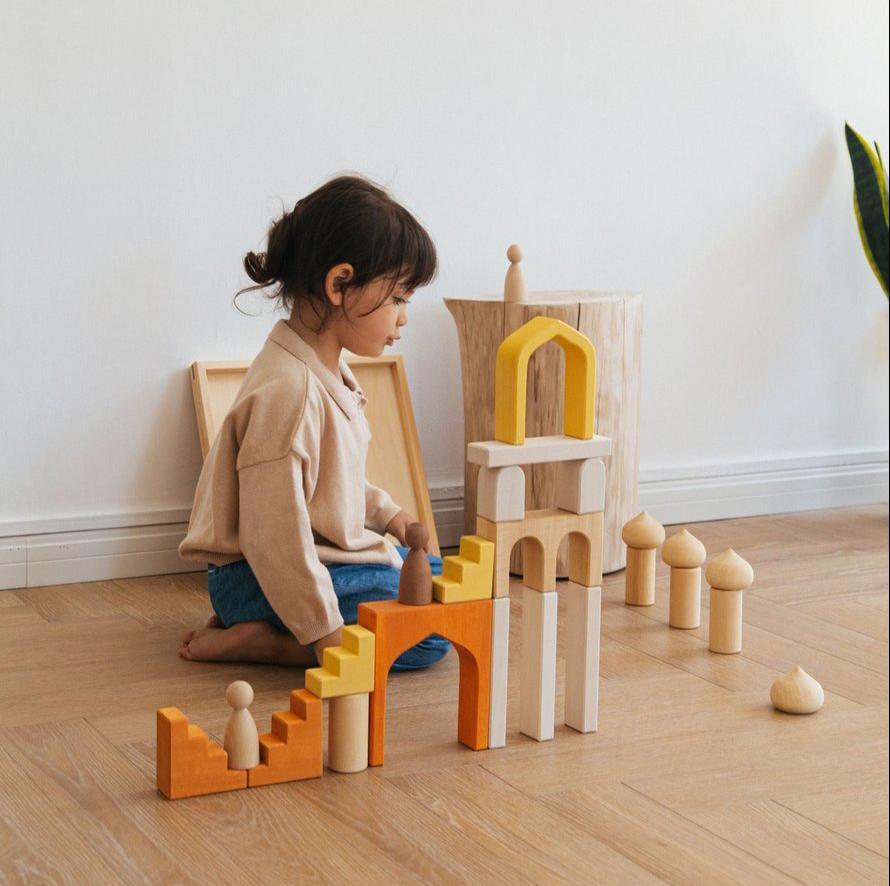 Castle Block Set by Avdar - Wood Wood Toys Canada's Favourite Montessori Toy Store