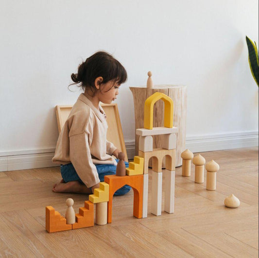 Castle Block Set by Avdar - Wood Wood Toys Canada's Favourite Montessori Toy Store