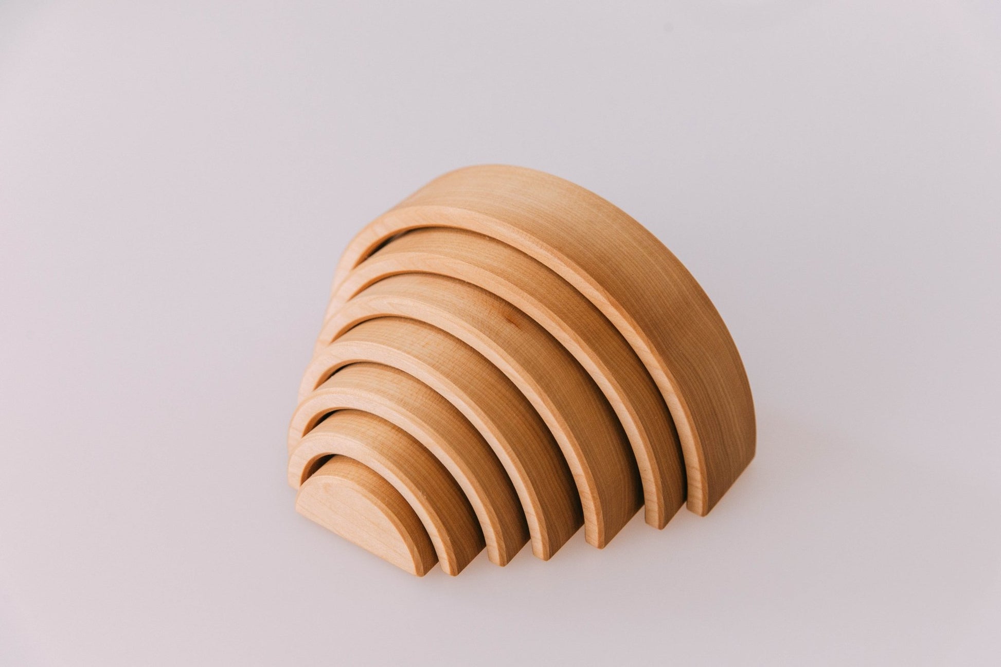 Deluxe Small Rainbow Stacker by Avdar Toys - Wood Wood Toys Canada's Favourite Montessori Toy Store