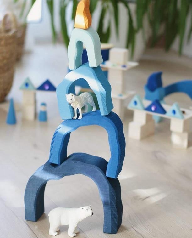 Gluckskafer - Blue Grotto (5 pieces) - Wood Wood Toys Canada's Favourite Montessori Toy Store