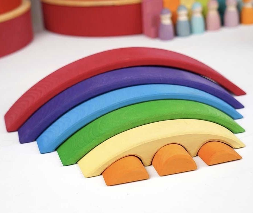 Gluckskafer - Stacking Bridge Set - Wood Wood Toys Canada's Favourite Montessori Toy Store