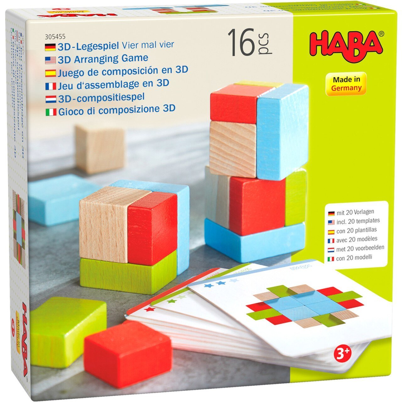 HABA Four by Four Building Blocks - Wood Wood Toys Canada's Favourite Montessori Toy Store
