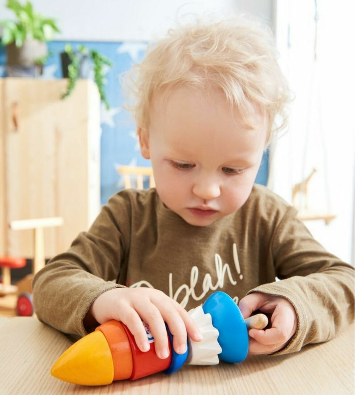 HABA Rocket Threading Game - Wood Wood Toys Canada's Favourite Montessori Toy Store