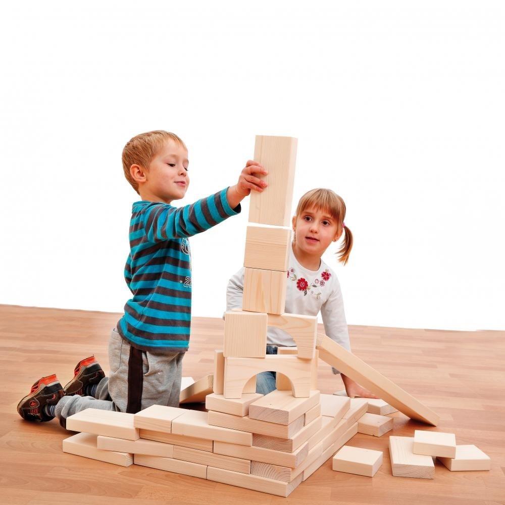 HUGE Maxi Block Set (41 Pieces) by Erzi - Wood Wood Toys Canada's Favourite Montessori Toy Store