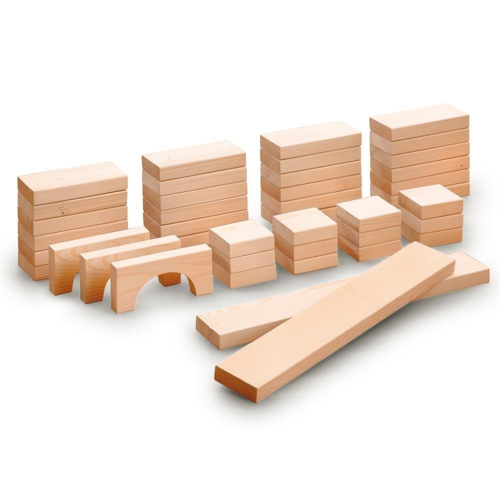 HUGE Maxi Block Set (41 Pieces) by Erzi - Wood Wood Toys Canada's Favourite Montessori Toy Store
