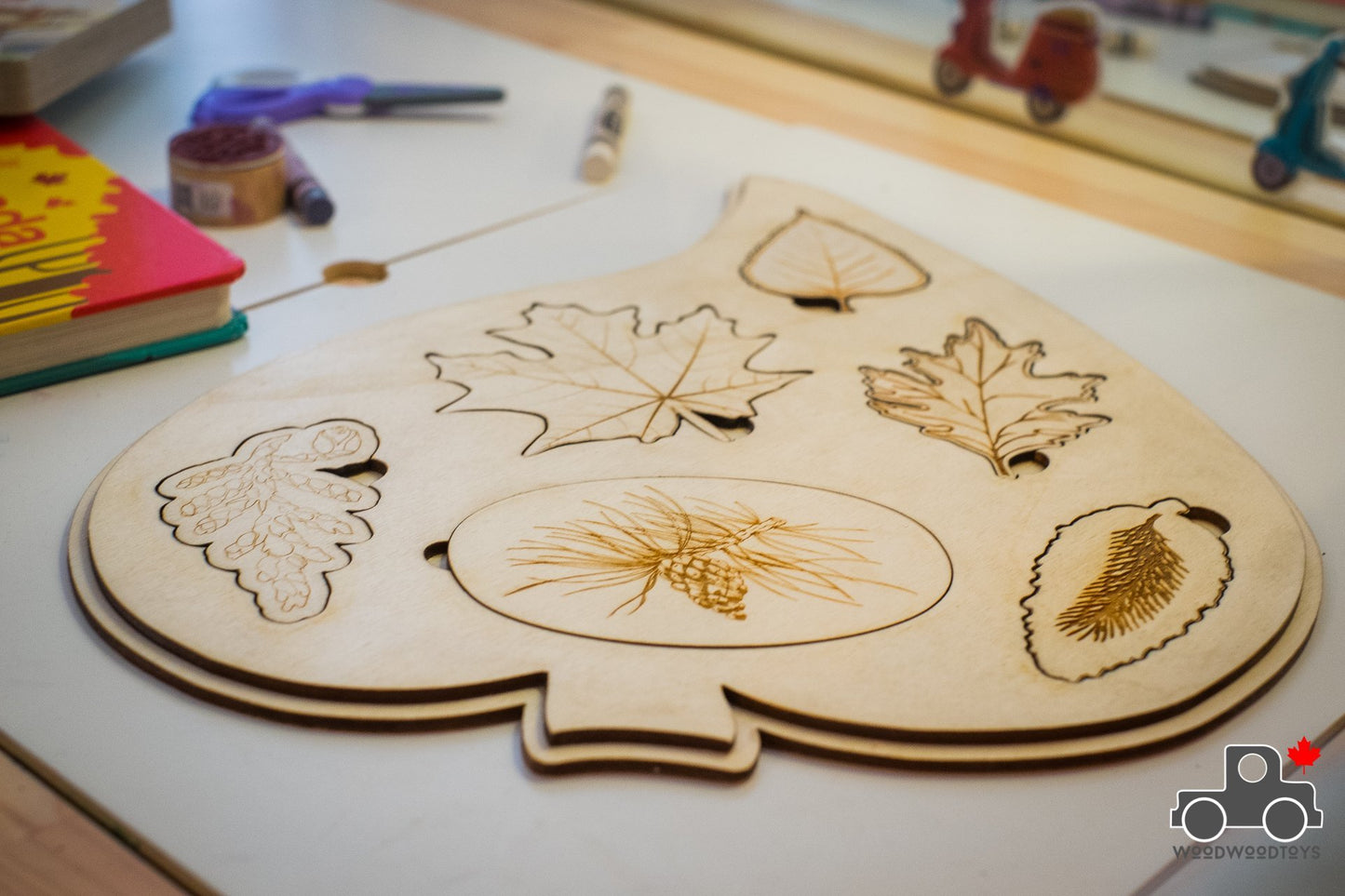 Leaves of Canada Handmade Wood Wood Exclusive Puzzle - Wood Wood Toys Canada's Favourite Montessori Toy Store