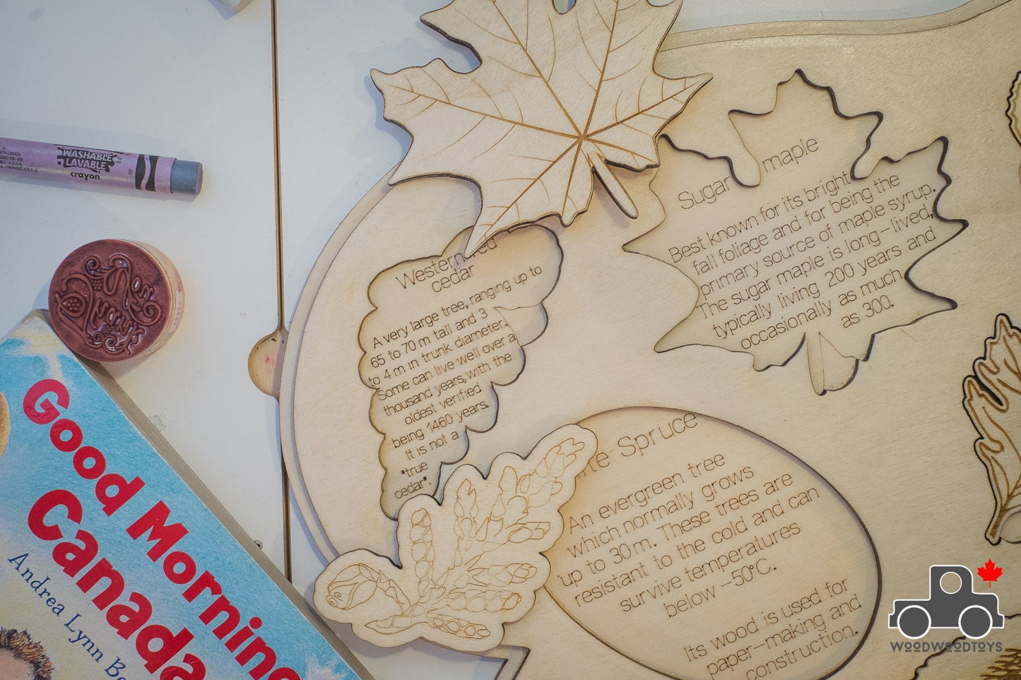 Leaves of Canada Handmade Wood Wood Exclusive Puzzle - Wood Wood Toys Canada's Favourite Montessori Toy Store