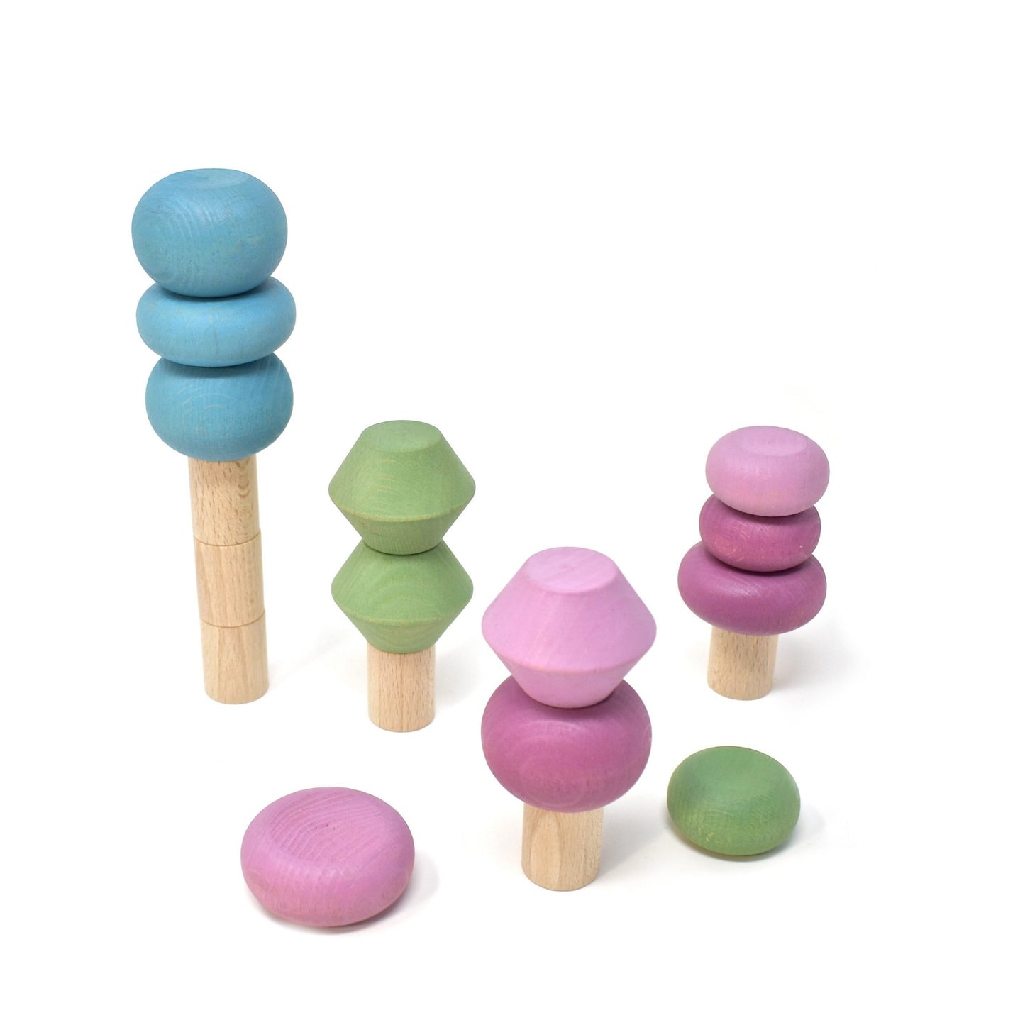 Lubulona Spring Stacking Trees - Wood Wood Toys Canada's Favourite Montessori Toy Store