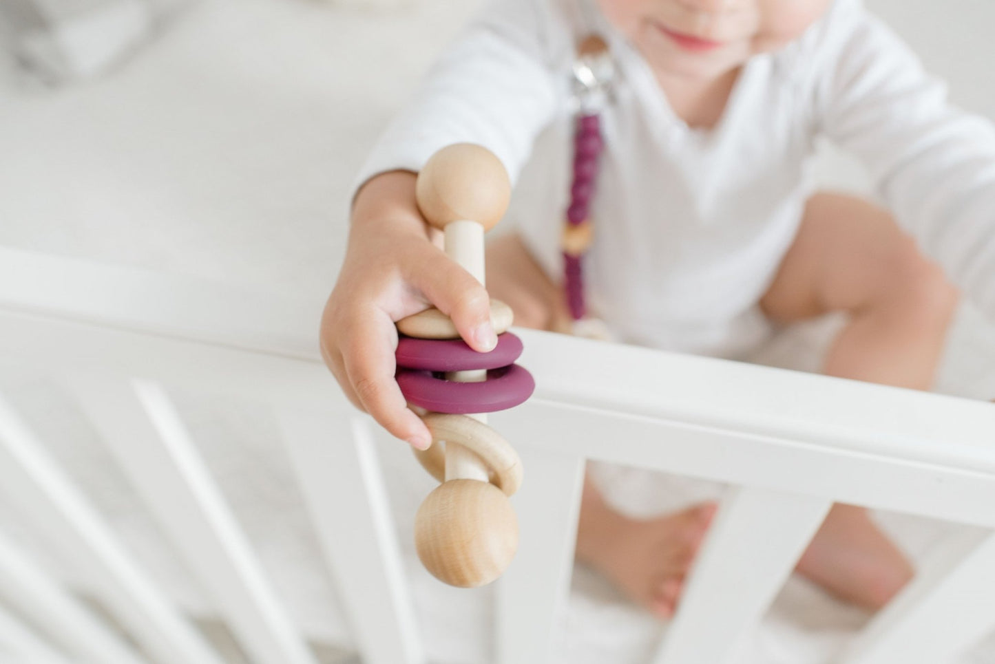 Modern Baby Gift Set in Cranberry by Legacy Learning Academy - Wood Wood Toys Canada's Favourite Montessori Toy Store