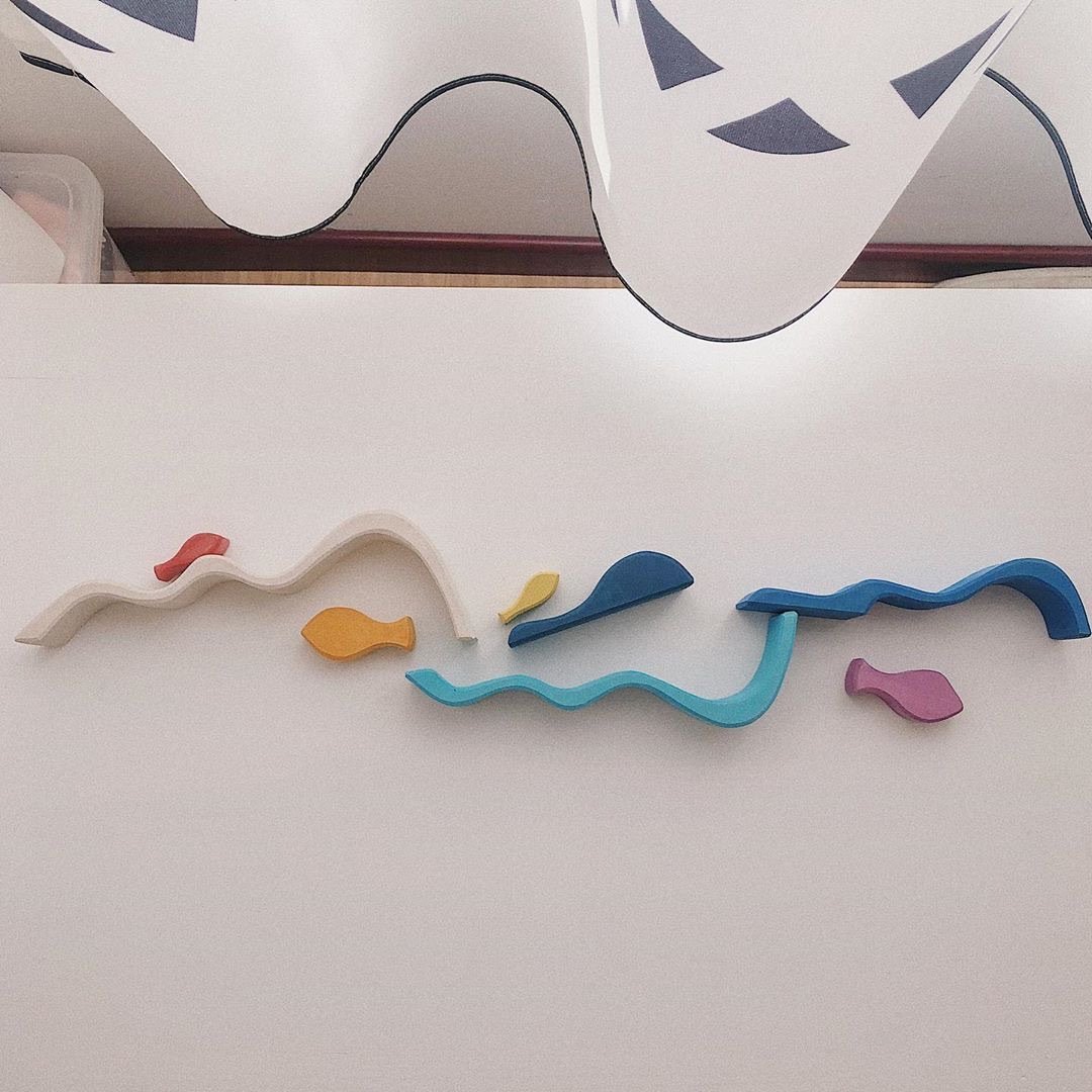 Stacking Wave Blocks by Avdar Toys - Wood Wood Toys Canada's Favourite Montessori Toy Store