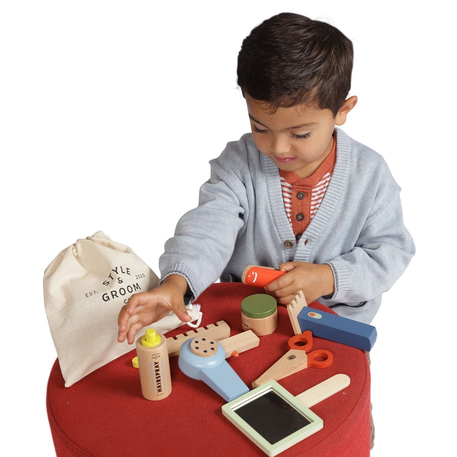 Style & Groom Hairdressing Set by Manhattan Toys - Wood Wood Toys Canada's Favourite Montessori Toy Store