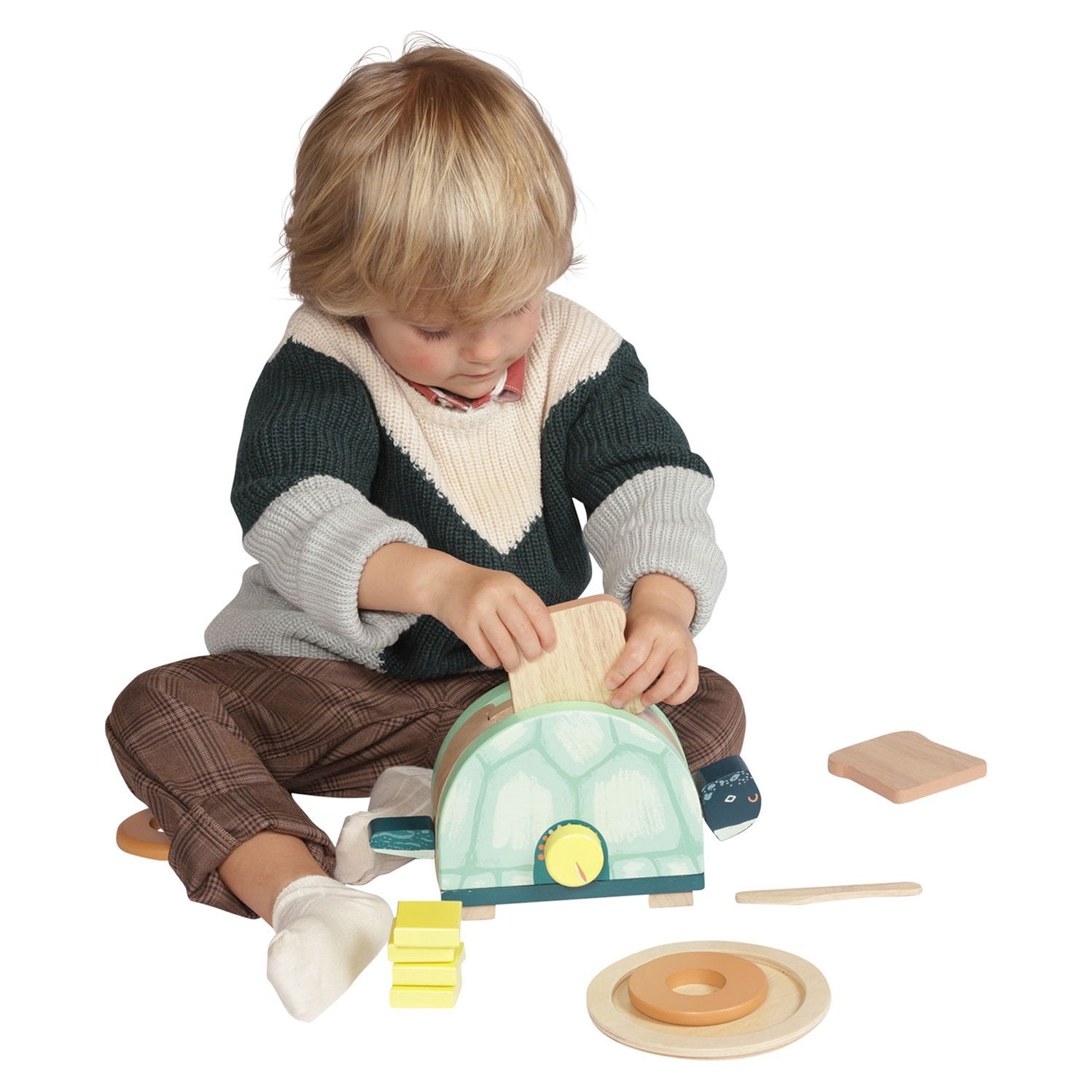 Toasty Turtle Toaster by Manhattan Toys - Wood Wood Toys Canada's Favourite Montessori Toy Store