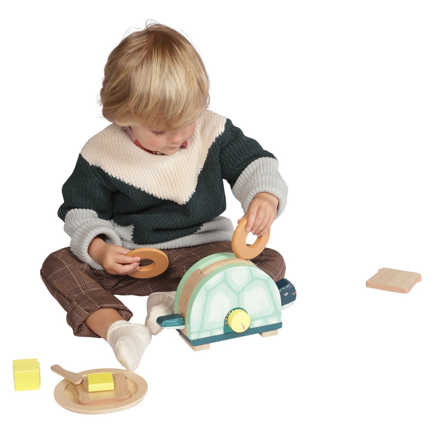 Toasty Turtle Toaster by Manhattan Toys - Wood Wood Toys Canada's Favourite Montessori Toy Store